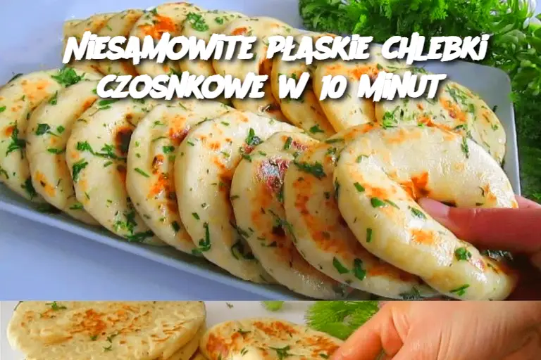 Niesamowite płaskie chlebki czosnkowe w 10 minut