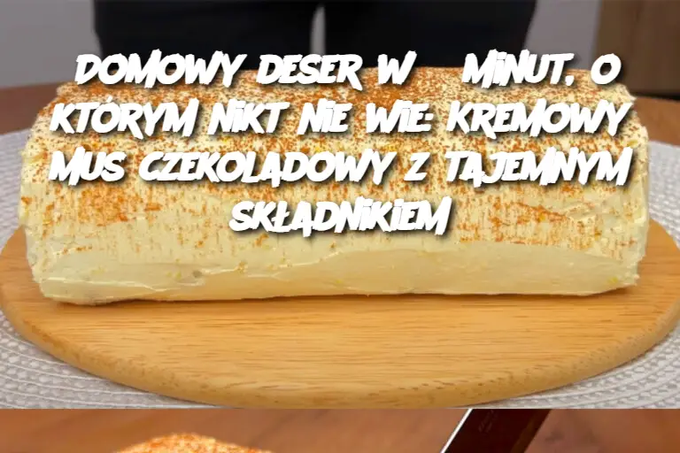 Domowy deser w 5 minut, o którym nikt nie wie: Kremowy mus czekoladowy z tajemnym składnikiem