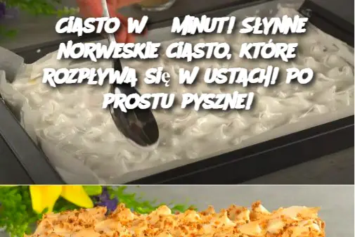 Ciasto w 5 minut! Słynne norweskie ciasto, które rozpływa się w ustach! Po prostu pyszne!