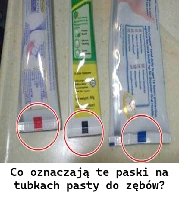 Co oznaczają te paski na tubkach pasty do zębów?