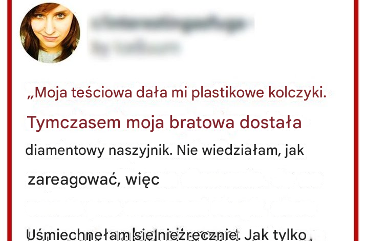 Jej mąż wpada w złość na matkę, zanim odkrywa, że ​​to nie były kolczyki, ale...