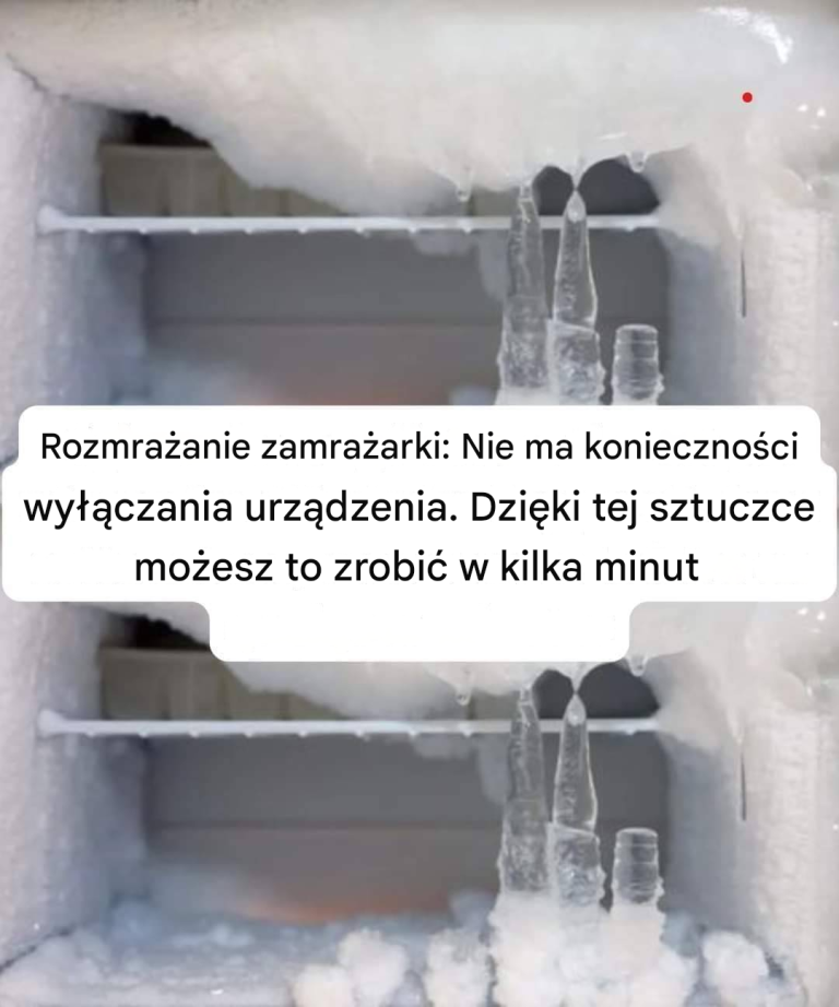 Rozmrażanie zamrażarki: Nie ma konieczności wyłączania urządzenia. Dzięki tej sztuczce możesz to zrobić w kilka minut