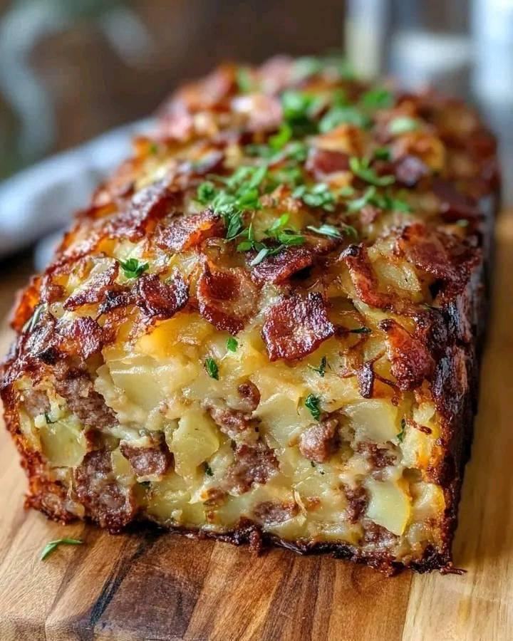 Boczek i kiełbasa w zapiekance ziemniaczanej