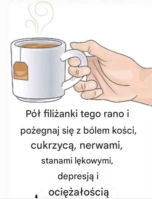 Pół szklanki tego rano