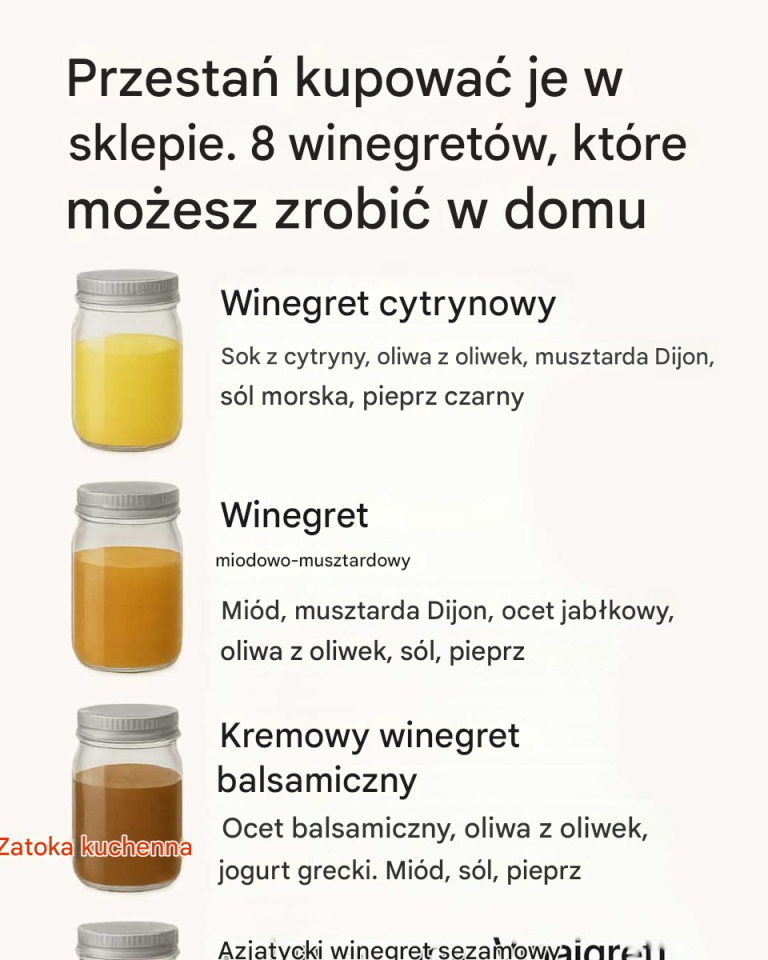 Przestań kupować je w sklepie. 8 sosów winegret, które możesz zrobić w domu
