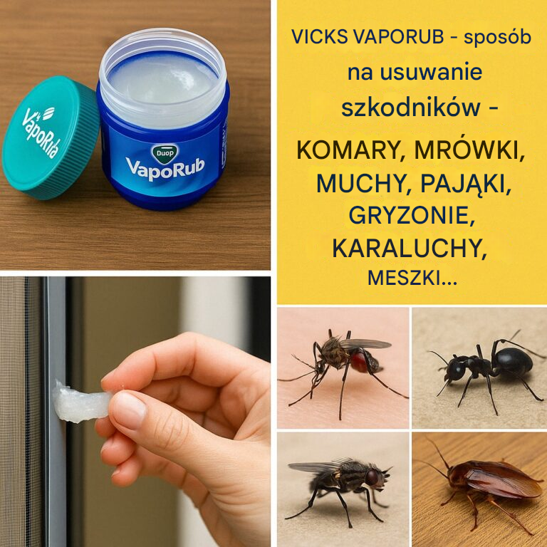 Vicks VapoRub: Zaskakujący sposób na odstraszanie szkodników!
